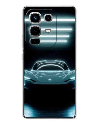 Чохол для Infinix Note 50 з картинкою «Tesla в неоні» Чохол для Infinix Note 50 з картинкою «Tesla в неоні»
