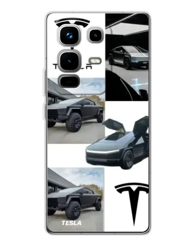 Чохол для Infinix Note 50 з картинкою «Колаж Cybertruck Tesla» Чохол для Infinix Note 50 з картинкою «Колаж Cybertruck Tesla»