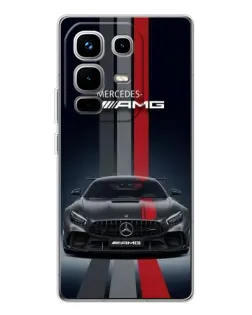 Чохол для Infinix Note 50 з картинкою «Mercedes — білий карбон»