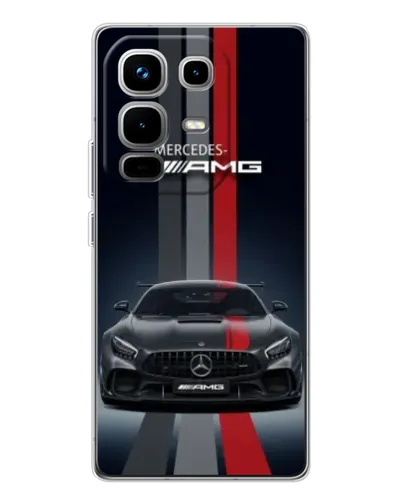 Чохол для Infinix Note 50 з картинкою «Mercedes — білий карбон» Чохол для Infinix Note 50 з картинкою «Mercedes — білий карбон»