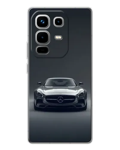 Чохол для Infinix Note 50 з картинкою «Mercedes на чорному» Чохол для Infinix Note 50 з картинкою «Mercedes на чорному»