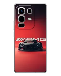 Чохол для Infinix Note 50 з картинкою «Mercedes AMG — червона лінія»