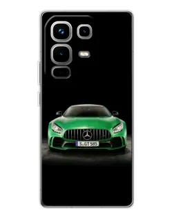 Чохол для Infinix Note 50 з картинкою «Mercedes — неоновий лого»
