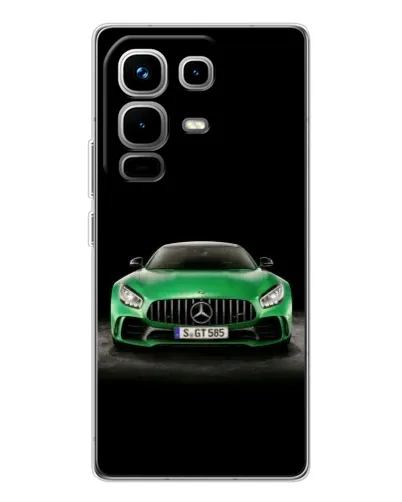 Чохол для Infinix Note 50 з картинкою «Mercedes — неоновий лого» Чохол для Infinix Note 50 з картинкою «Mercedes — неоновий лого»