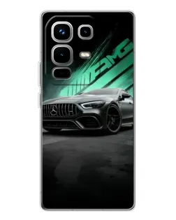 Чохол для Infinix Note 50 з картинкою «Темний Mercedes AMG»