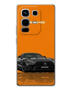 Чохол для Infinix Note 50 з картинкою «Помаранчевий Mercedes AMG»