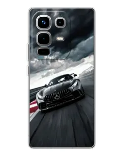 Чохол для Infinix Note 50 з картинкою «Гоночний Mercedes AMG»