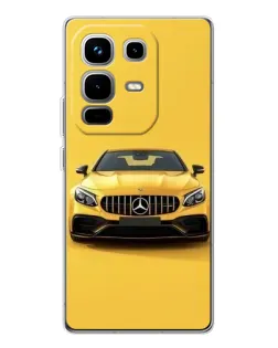 Чохол для Infinix Note 50 з картинкою «Жовтий Mercedes GT»