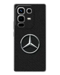 Чехол для Infinix Note 50 с картинкой «Карбоновый Mercedes стиль»