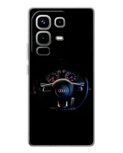 Чохол для Infinix Note 50 з картинкою «Салон Audi — кермо»