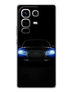 Чохол для Infinix Note 50 з картинкою «Audi в неоні»