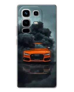 Чохол для Infinix Note 50 з картинкою «Audi у хмарах диму»