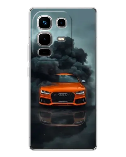Чохол для Infinix Note 50 з картинкою «Audi у хмарах диму»