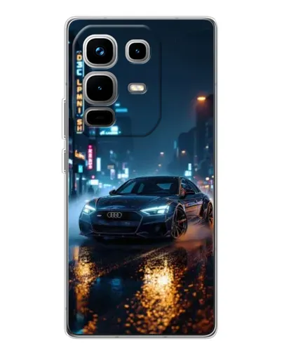 Чохол для Infinix Note 50 з картинкою «Нічне місто та Audi»