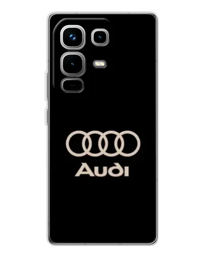 Чохол для Infinix Note 50 з картинкою «Audi — золотий логотип»
