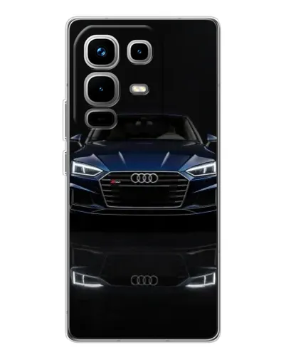Чохол для Infinix Note 50 з картинкою «Audi — нічне відображення»