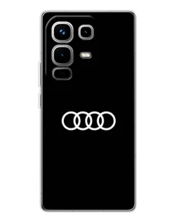 Чохол для Infinix Note 50 з картинкою «Audi White Logo»