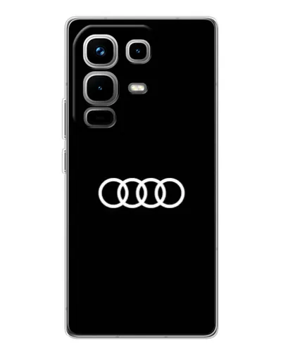Чохол для Infinix Note 50 з картинкою «Audi White Logo»