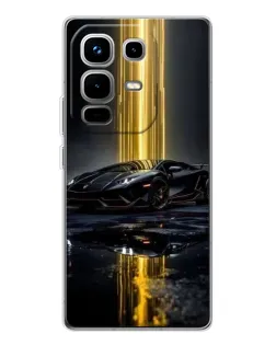 Чохол для Infinix Note 50 з картинкою «Нічний Lamborghini драйв»