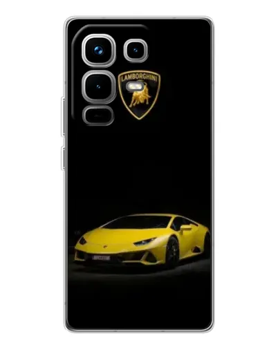 Чохол для Infinix Note 50 з картинкою «Lamborghini жовтий акцент»