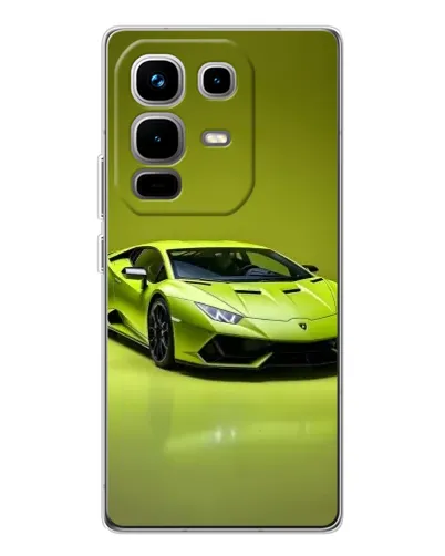 Чохол для Infinix Note 50 з картинкою «Салатовий Lamborghini Huracan»