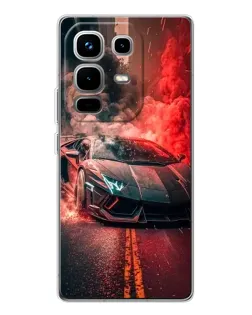 Чохол для Infinix Note 50 з картинкою «Lamborghini червоний дим» Чохол для Infinix Note 50 з картинкою «Lamborghini червоний дим»