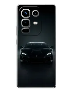 Чохол для Infinix Note 50 з картинкою «Чорний Lamborghini Aventador» Чохол для Infinix Note 50 з картинкою «Чорний Lamborghini Aventador»