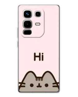 Чехол для Infinix Note 50 с картинкой «Пушин говорит Hi»