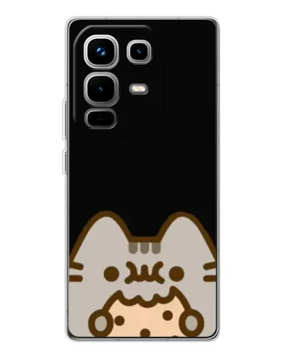 Чехол для Infinix Note 50 с картинкой «Пушин на черном» Чехол для Infinix Note 50 с картинкой «Пушин на черном»