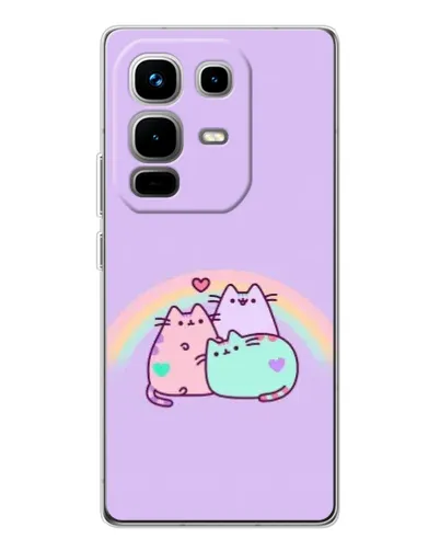 Чехол для Infinix Note 50 с картинкой «Радужные Пушины» Чехол для Infinix Note 50 с картинкой «Радужные Пушины»