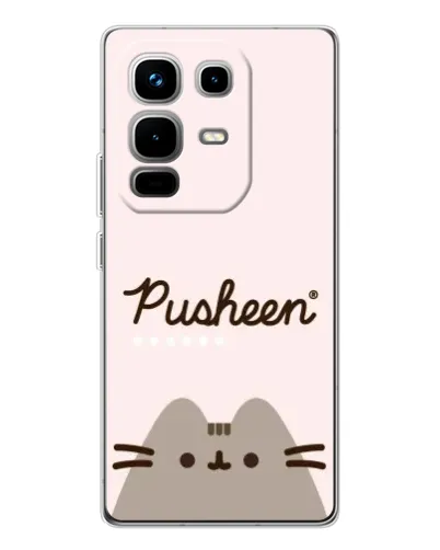 Чехол для Infinix Note 50 с картинкой «Pusheen логотип» Чехол для Infinix Note 50 с картинкой «Pusheen логотип»