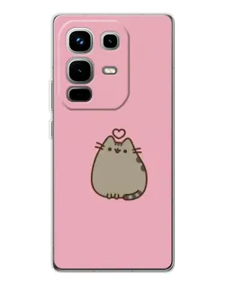 Чехол для Infinix Note 50 с картинкой «Pusheen сердце»