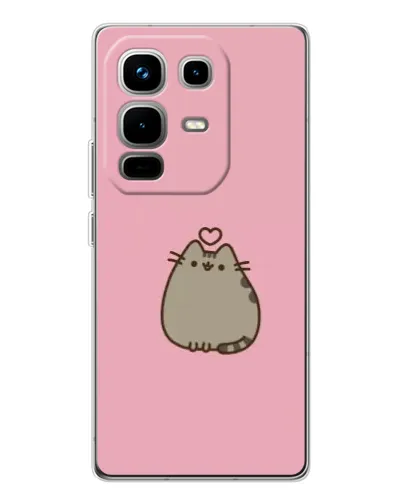 Чехол для Infinix Note 50 с картинкой «Pusheen сердце» Чехол для Infinix Note 50 с картинкой «Pusheen сердце»