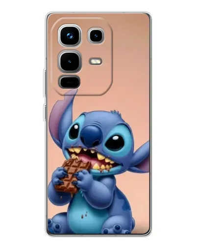 Чохол для Infinix Note 50 з картинкою «Стіч їсть шоколад» Чохол для Infinix Note 50 з картинкою «Стіч їсть шоколад»