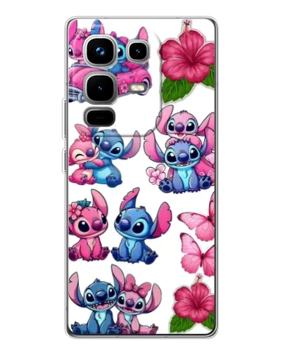Чохол для Infinix Note 50 з картинкою «Стікери Stitch та Angel» Чохол для Infinix Note 50 з картинкою «Стікери Stitch та Angel»