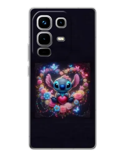 Чохол для Infinix Note 50 з картинкою «Stitch у квітах» Чохол для Infinix Note 50 з картинкою «Stitch у квітах»