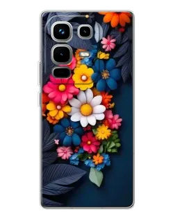 Чохол для Infinix Note 50 з картинкою «Квіткова феєрія»