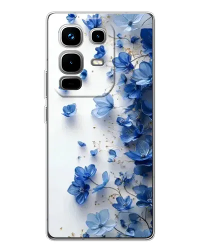 Чохол для Infinix Note 50 з картинкою «Блакитний квітковий каскад» Чохол для Infinix Note 50 з картинкою «Блакитний квітковий каскад»