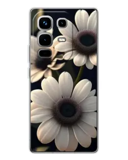 Чохол для Infinix Note 50 з картинкою «Білі маргаритки макро»
