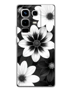 Чохол для Infinix Note 50 з картинкою «Монохромні айстри»