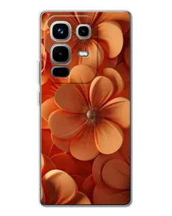 Чохол для Infinix Note 50 з картинкою «Помаранчева макро квітка»