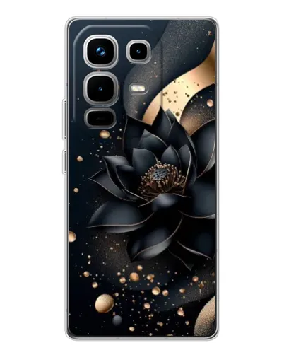 Чохол для Infinix Note 50 з картинкою «Чорний лотос» Чохол для Infinix Note 50 з картинкою «Чорний лотос»