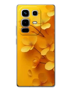 Чохол для Infinix Note 50 з картинкою «Золоті пелюстки»