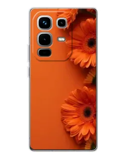 Чохол для Infinix Note 50 з картинкою «Помаранчеві гербери»