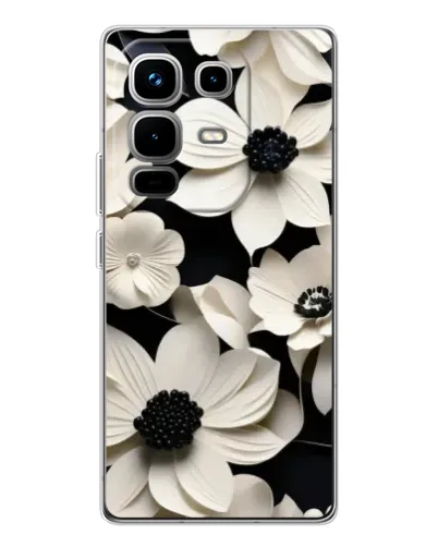 Чохол для Infinix Note 50 з картинкою «Об'ємні білі квіти» Чохол для Infinix Note 50 з картинкою «Об'ємні білі квіти»