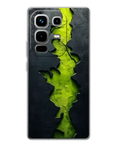 Чохол для Infinix Note 50 з картинкою «Салатовий розлом скелі» Чохол для Infinix Note 50 з картинкою «Салатовий розлом скелі»