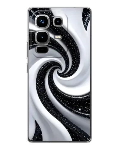 Чохол для Infinix Note 50 з картинкою «Чорно-біла спіраль» Чохол для Infinix Note 50 з картинкою «Чорно-біла спіраль»