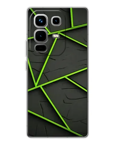 Чохол для Infinix Note 50 з картинкою «Зелені геометричні лінії» Чохол для Infinix Note 50 з картинкою «Зелені геометричні лінії»