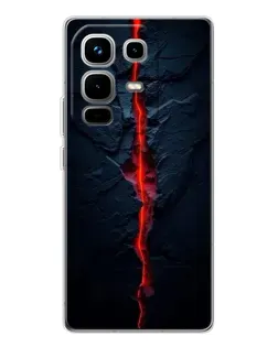 Чохол для Infinix Note 50 з картинкою «Червона лавова тріщина»