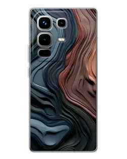 Чохол для Infinix Note 50 з картинкою «Кольорові хвилі каньйону»